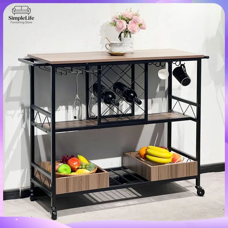 Kitchen Baking Cart - Многофункциональная кухонная тележка с полками для