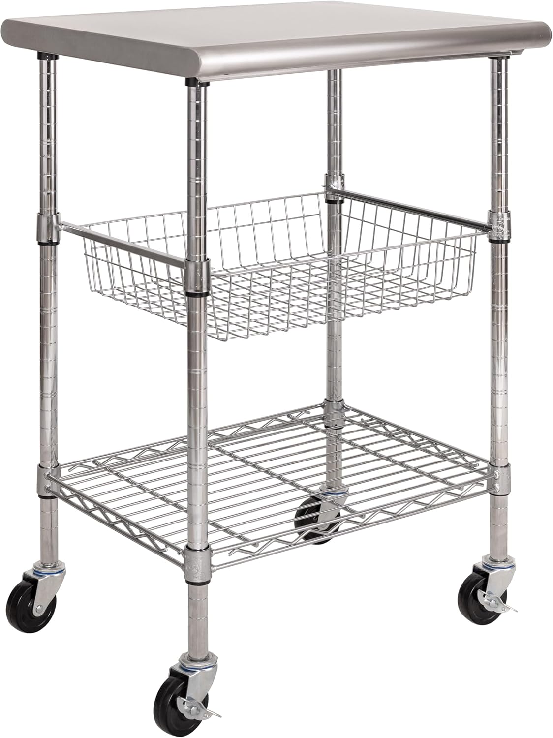 Kitchen Baking Cart - Коммерческий стол-тележка из нержавеющей стали, мобильная