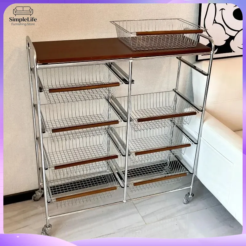 Kitchen Baking Cart - Ретро-тележка для кухни на колесах, мобильная