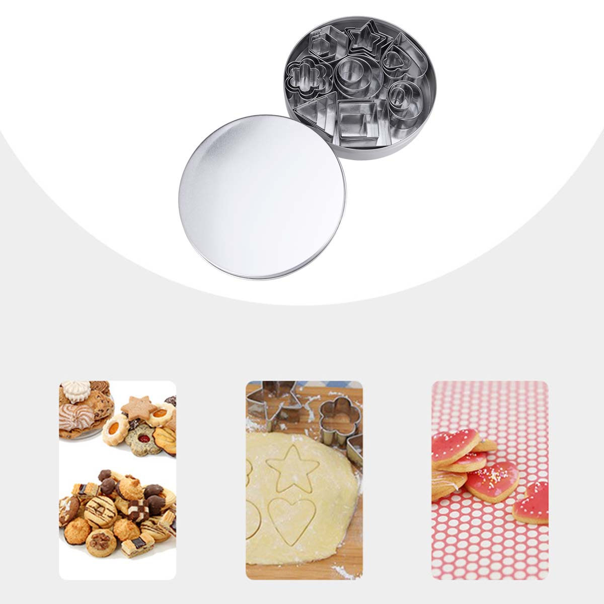Baking Kitchen Set - Набор формочек для печенья из нержавеющей