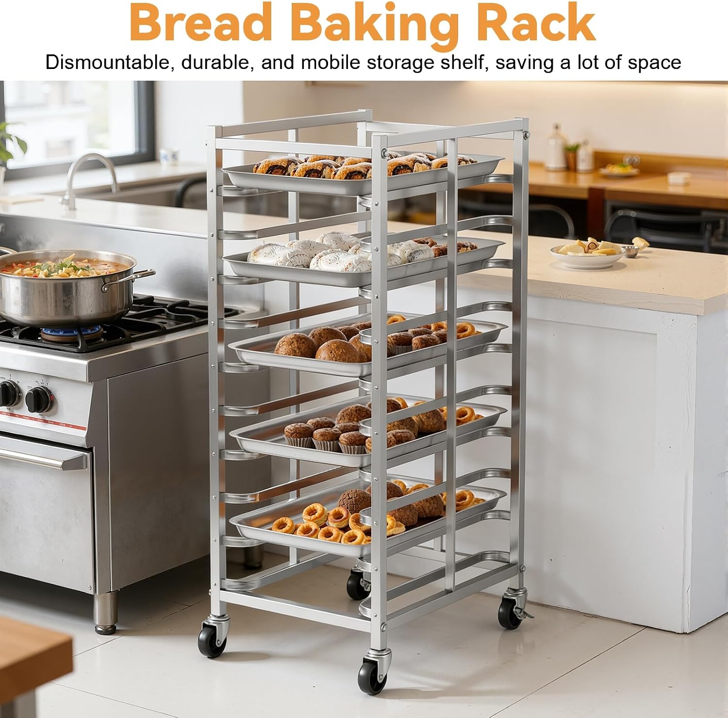 Коммерческая тележка для выпеч – обзор и цена Kitchen Baking Cart
