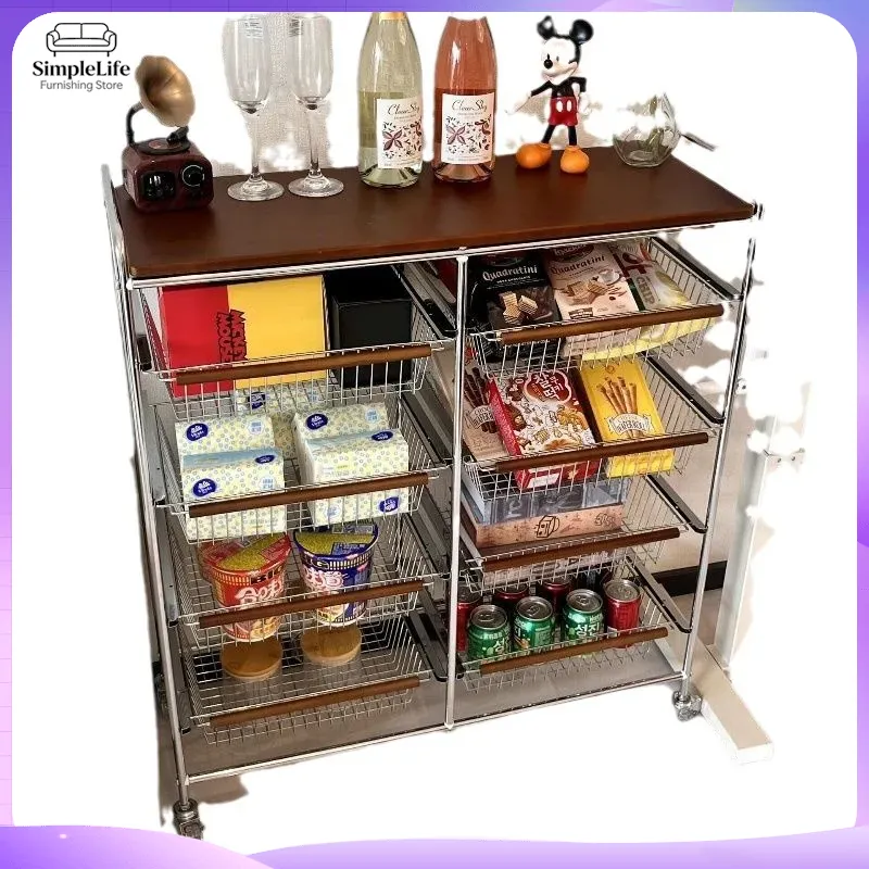 Ретро-тележка для кухни на кол – обзор и цена Kitchen Baking Cart