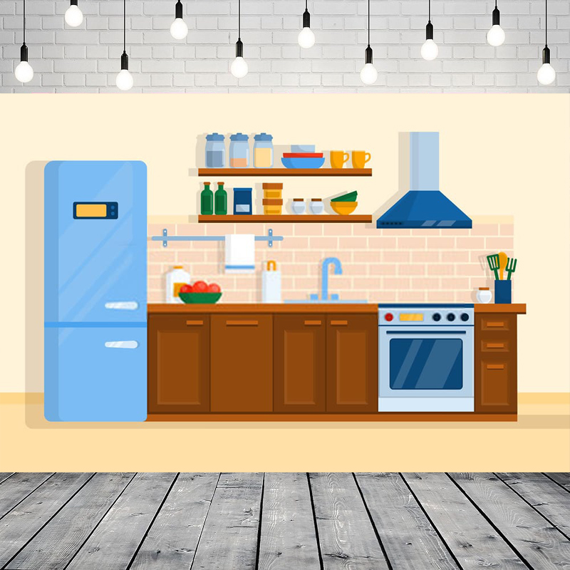 Фон для фотосъемки на кухне с  – обзор и цена Kitchen Baking Background